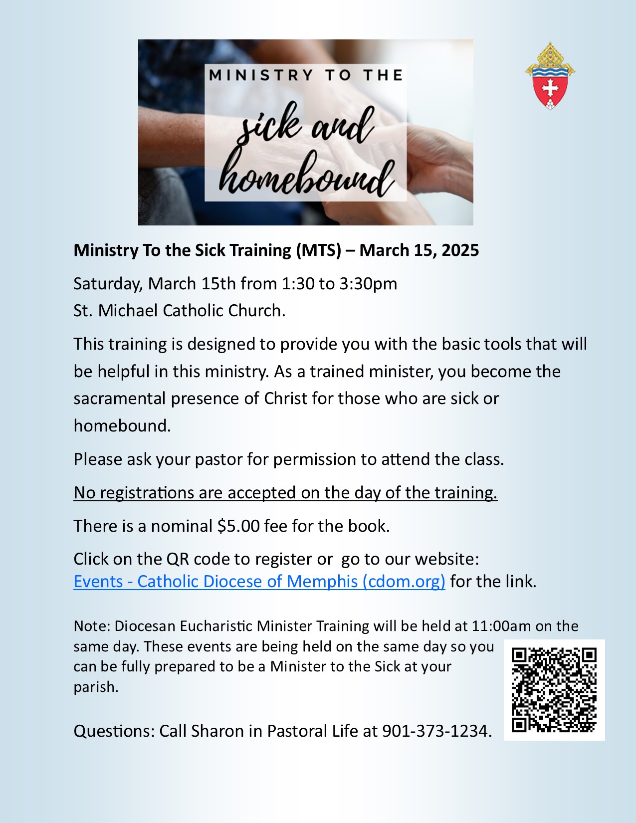 Ministry to the Sick Training + EMHC - March 15