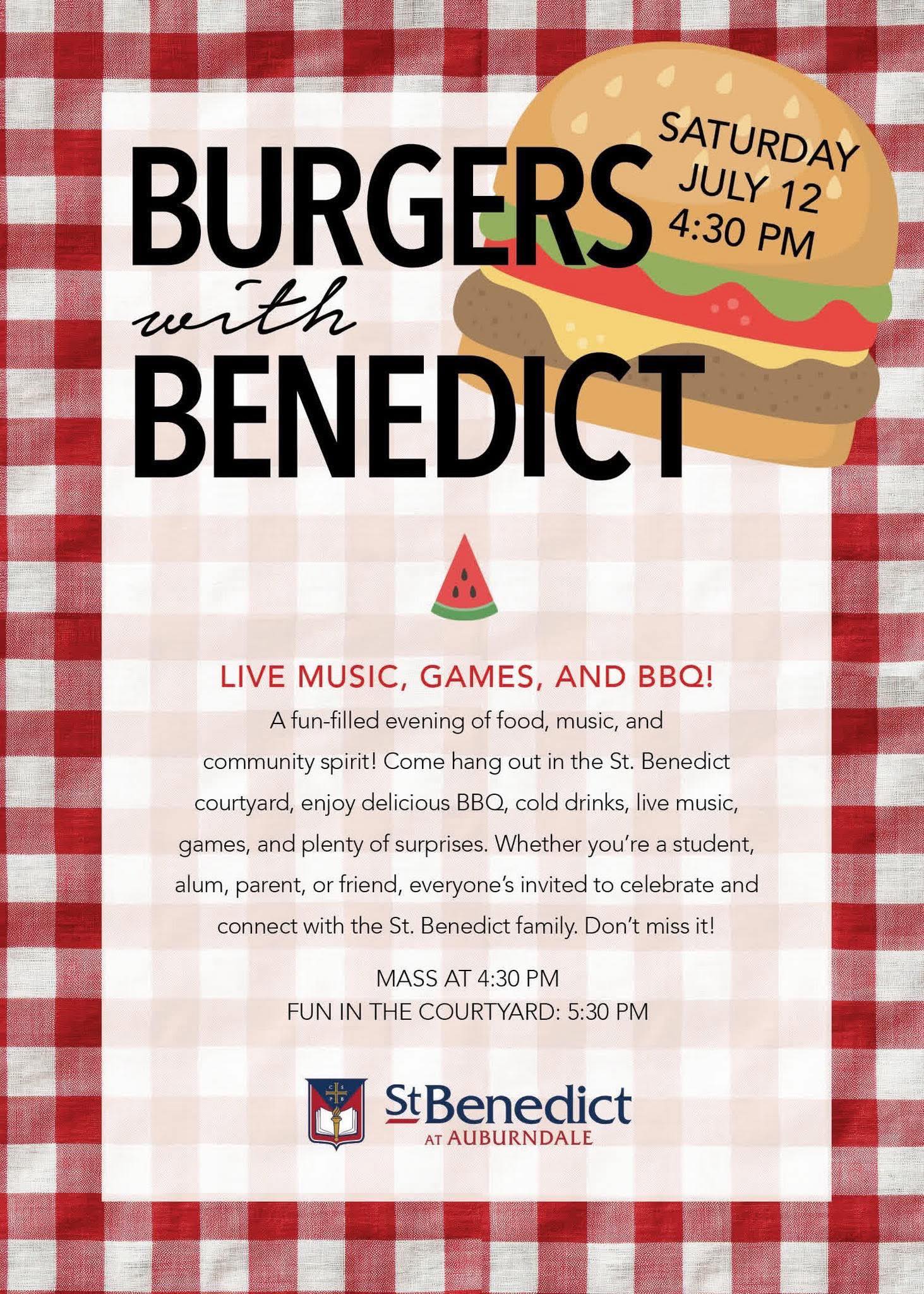 SBA Burgers with Benedict