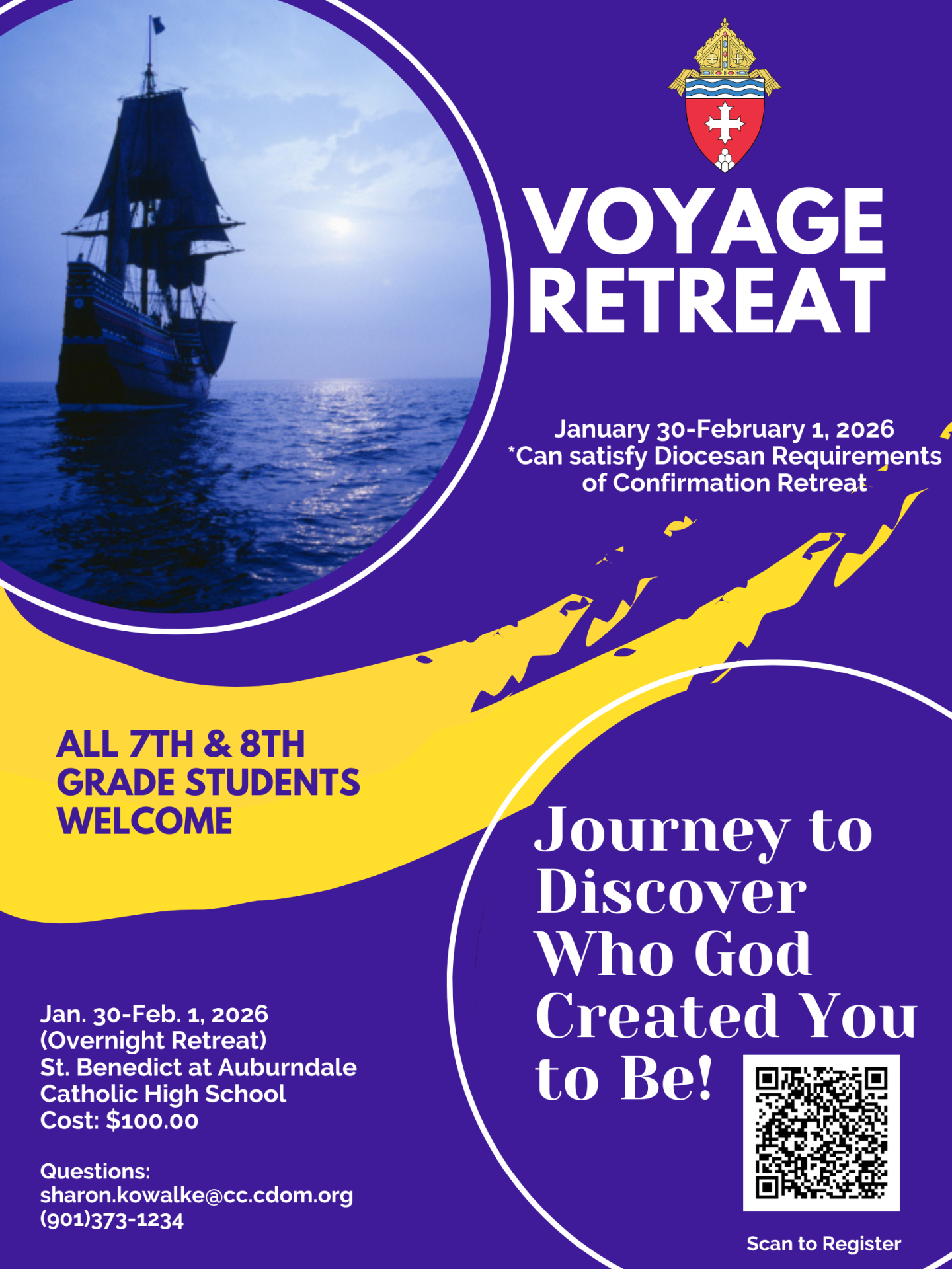 Voyage Retreat (7th and 8th Grade) Jan. 30 - Feb. 1 2026
