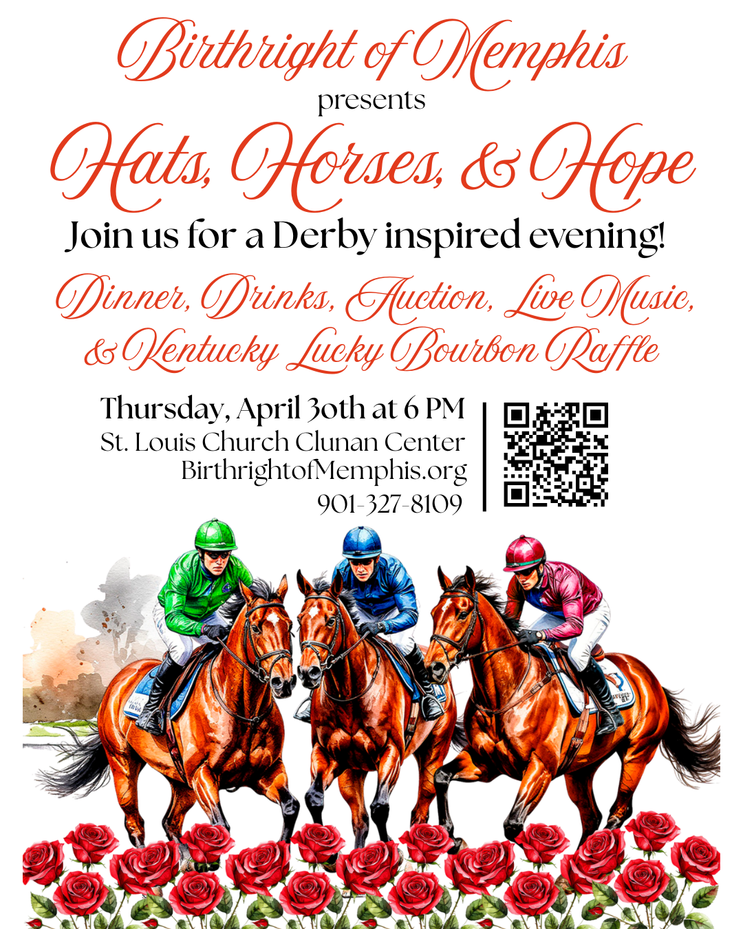 Birthright's Spring Event: Hats, Horses & Hope