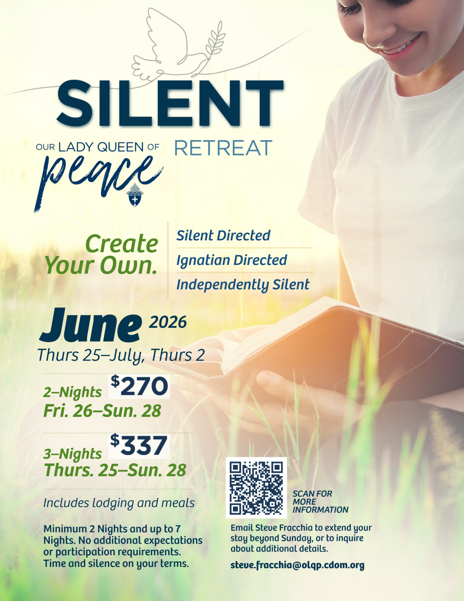 Silent Retreat Dates in June at OLQP