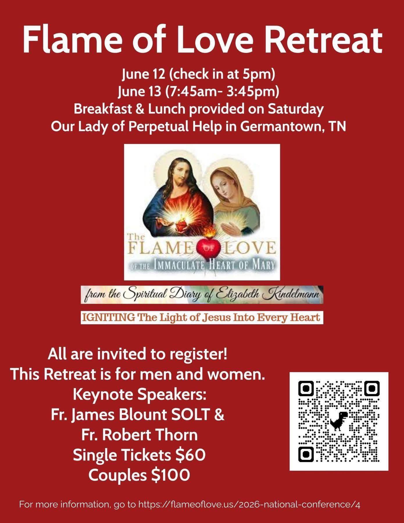 Flame of Love Retreat