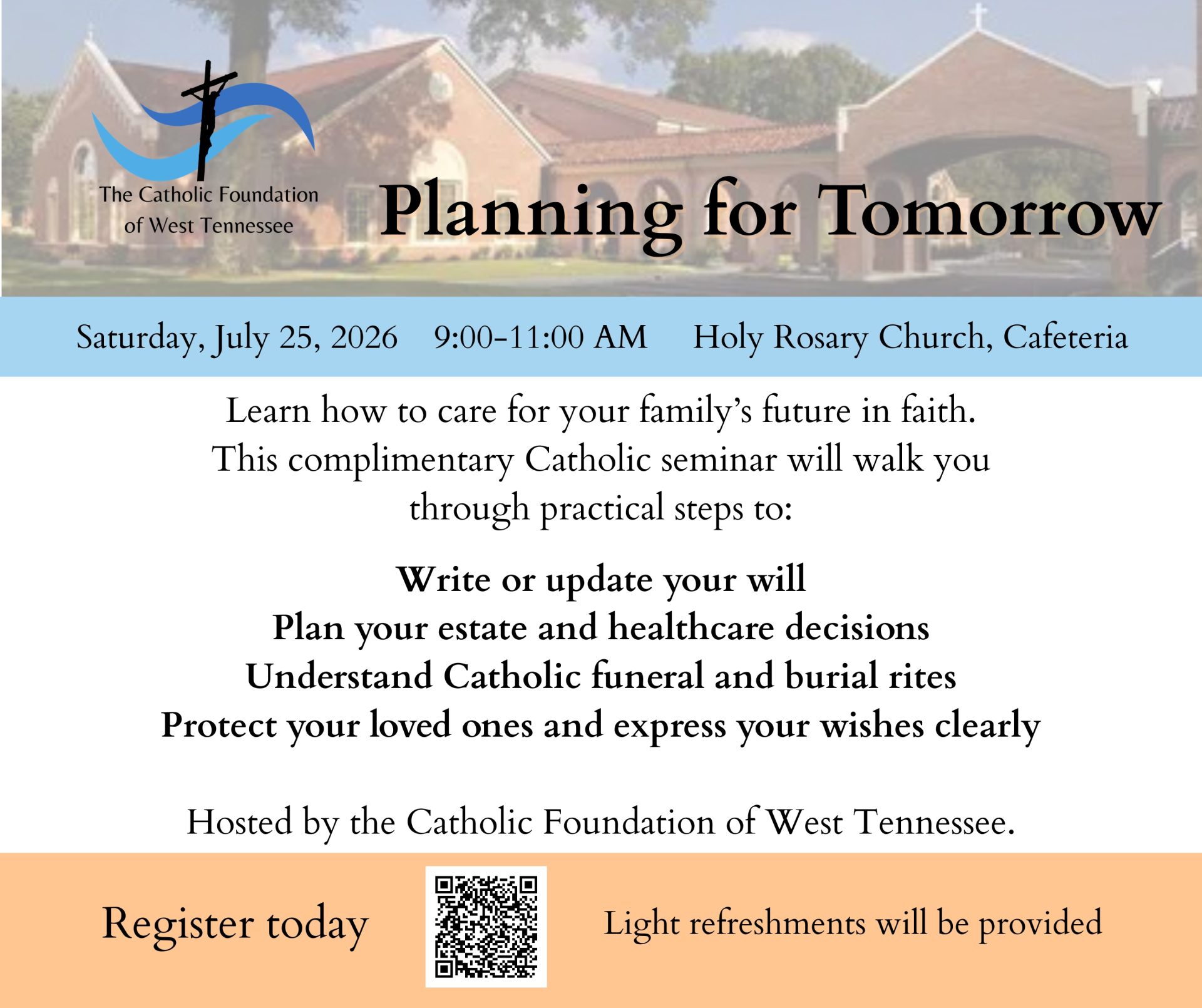 Planning for Tomorrow: A Complimentary Life Planning Workshop