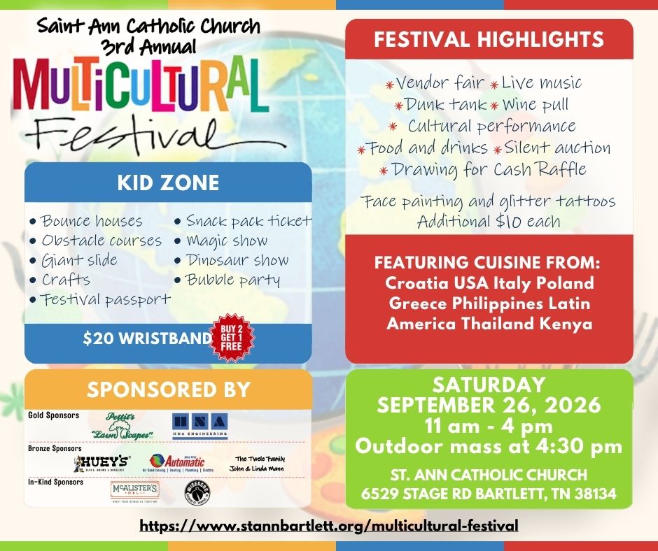 St. Ann Catholic Church 3rd Annual Multicultural Festival