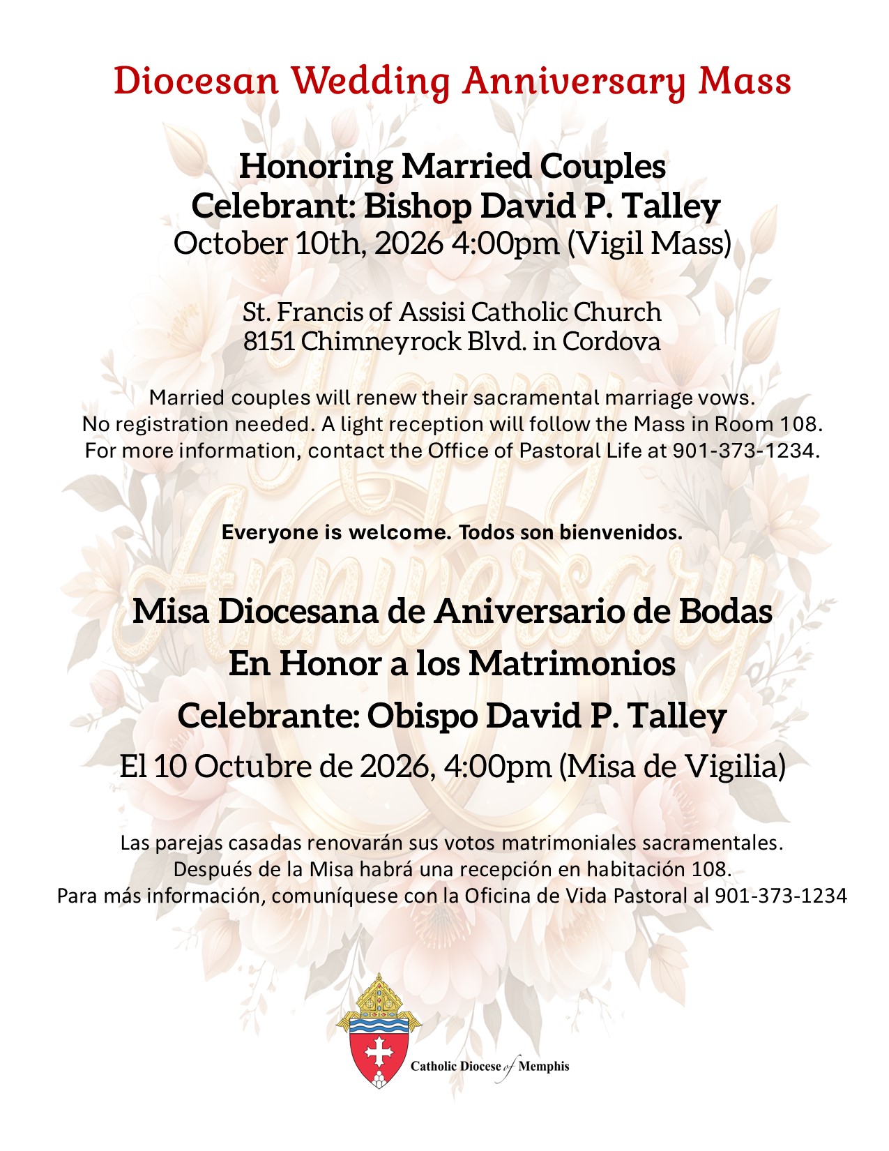 Diocesan Wedding Anniversary Mass