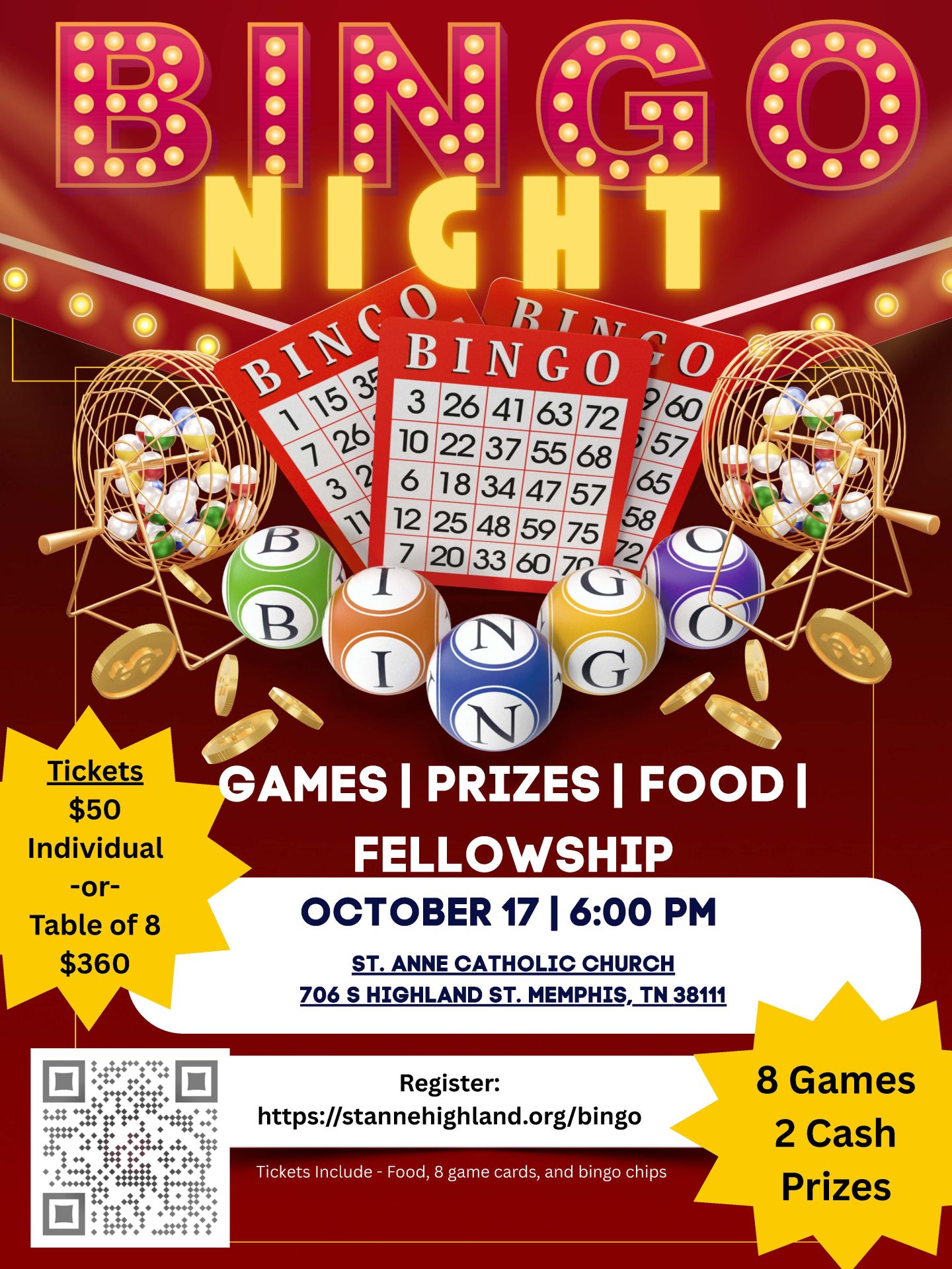 Bingo Night at St. Anne Catholic Church