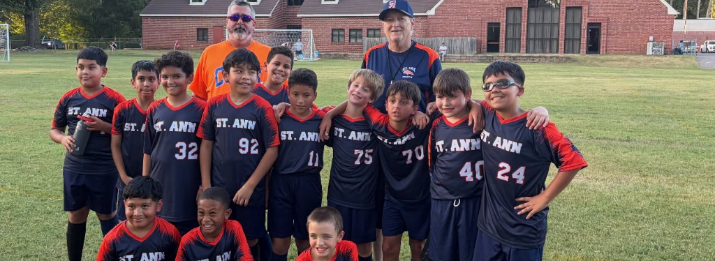St. Ann Catholic School | Boys Soccer Team Celebrate Undefeated Streak